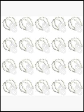 Elastic Pearl Wristlet Bracelets for DIY Wedding Corsages Bridesmaid Party
